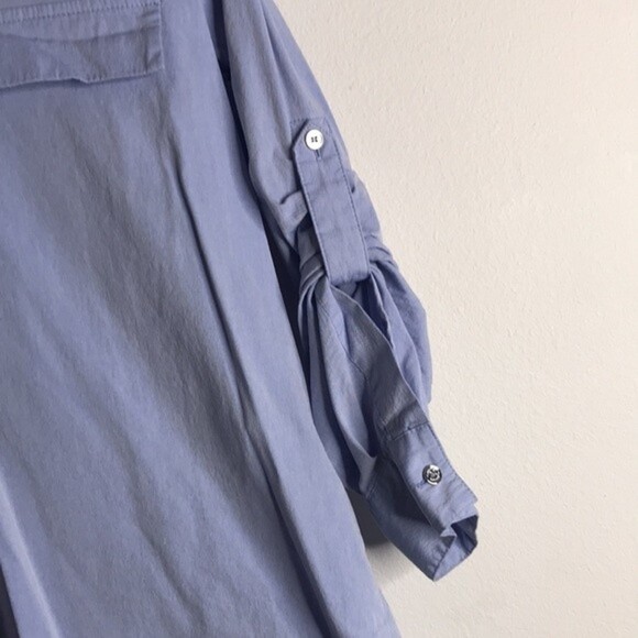 Calvin Klein Women's Lace Up Poplin top size medium - Picture 5 of 12